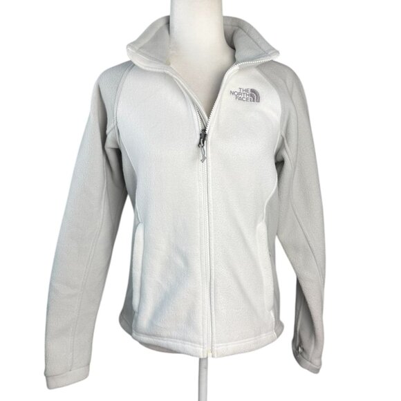 The North Face Khumbu Fleece Jacket Two-Tone Gray and White Womens Size SM - Picture 10 of 10